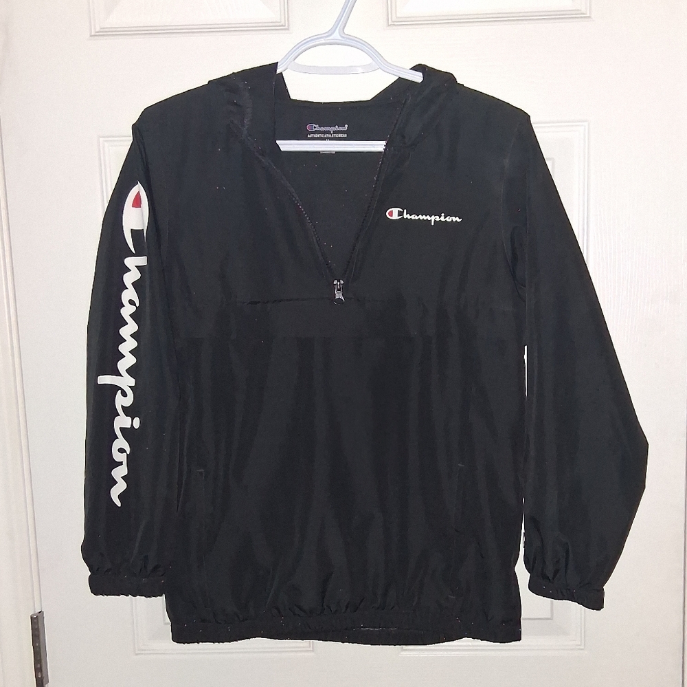 Champion Black Windbreaker Jacket